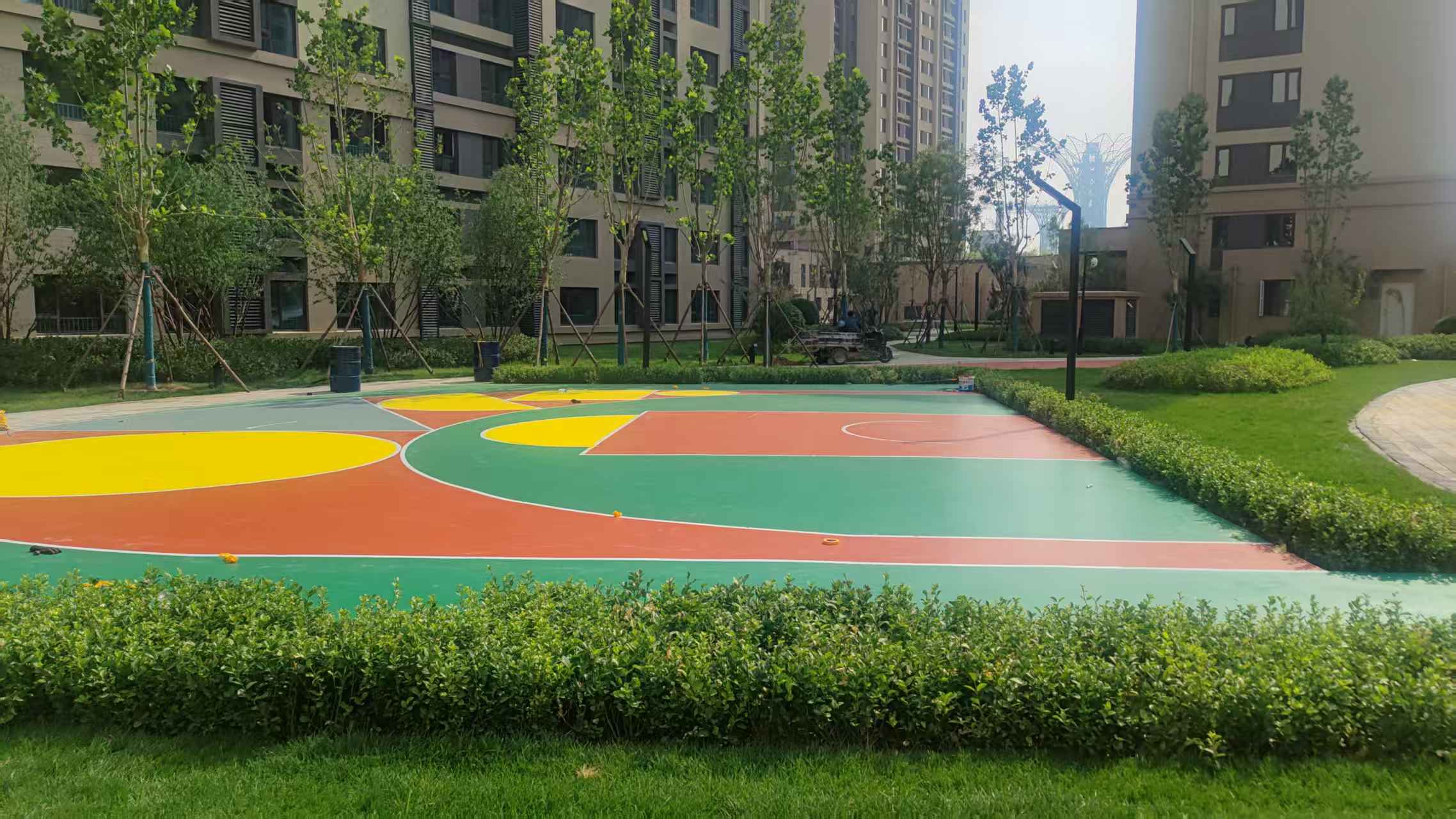 信阳市透气型塑胶跑道塑胶地面 - 方案